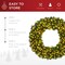 Best Choice Products Artificial Pre-Lit Fir Christmas Wreath Decoration w/ LED Lights, Power Plug-In